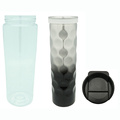 2 in 1 Double Wall Tritan Water Bottle Flip Cap